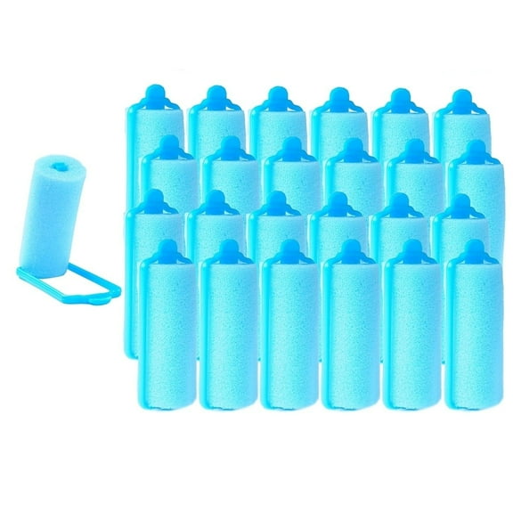 24 Pieces Sponge Hair Rollers,Foam Rollers,Foam Rollers for Women Girls,Hair Curlers for Hairdressing Styling(0.78 inch,Random Color)