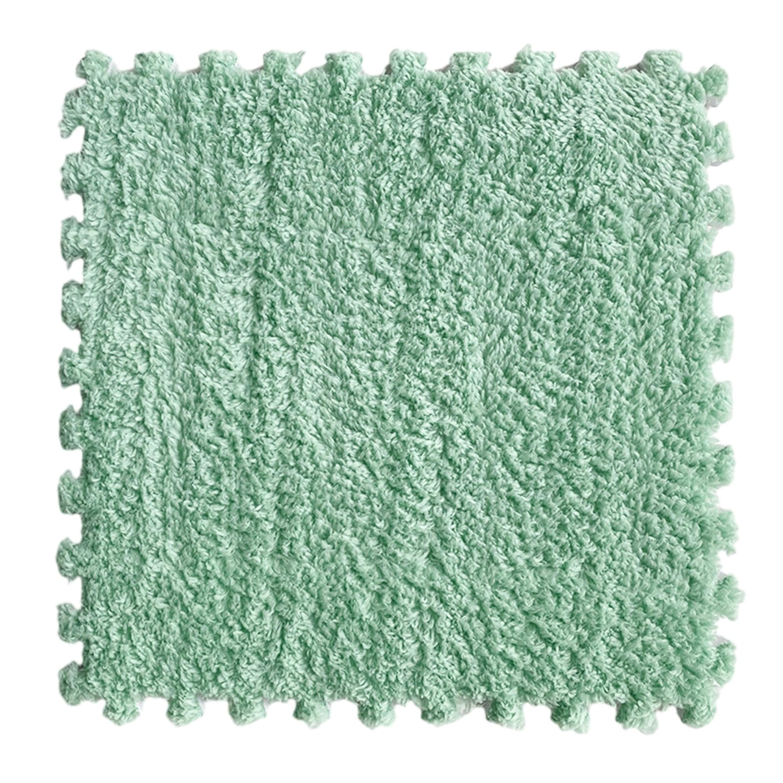 24 Pieces Square Plush Foam Floor Tiles,Interlocking Foam Mat,Puzzle ...