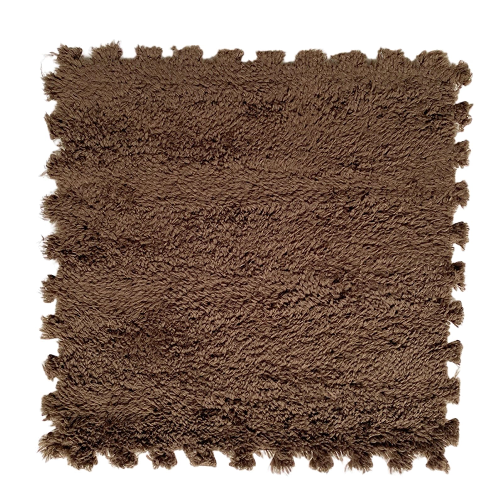 24 Pieces Square Plush Foam Floor Tiles,Interlocking Foam Mat,Puzzle ...