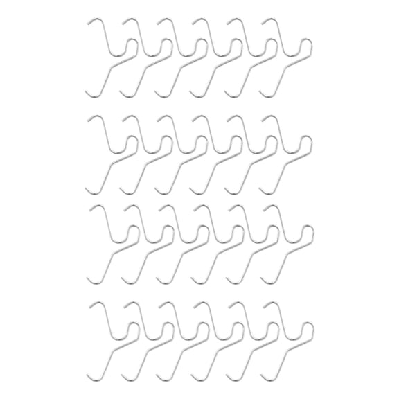 24 Pieces Stainless Steel Brick Wall Hooks for Holiday Lights and Plant Outdoor Decoration Hanger