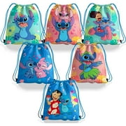 24 Pieces Candy Drawstring Bag Drawstring Goodie Favor Bags for Kid-Birthday Party Decorations(10.6 x 13.3 Inch)