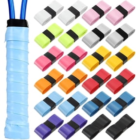 24 Pieces Tennis Racket Grip Tape, Precut PU Anti-Slip Badminton Racket Overgrips Tape, Velvety Comfort for Anti Slip And Absorbent Grip for Tennis/Badminton/Pickleball(Multicolored)