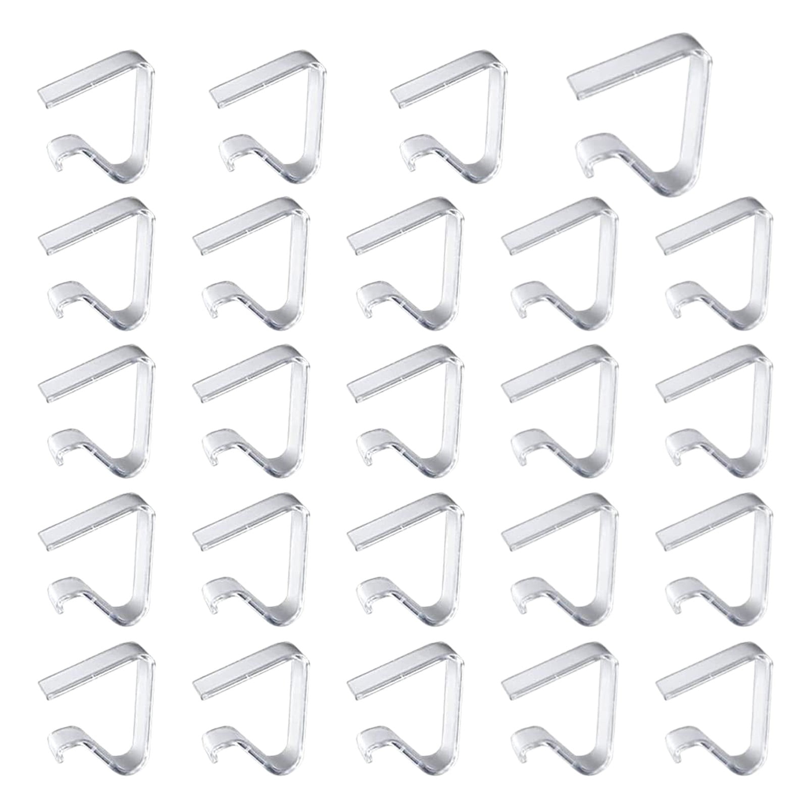 24 Pieces Transparent Clear Tablecloth Clips Table Cloth Hold Down Clips Table Cloth Holder For