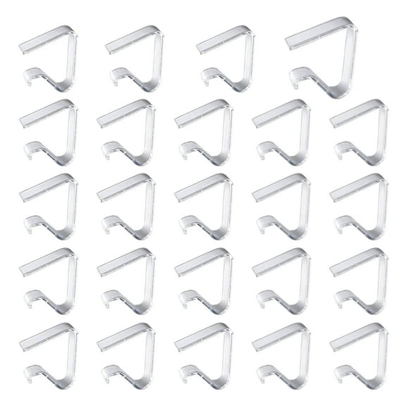 24 Pieces Transparent Clear Tablecloth Clips Table Cloth Hold Down Clips Table Cloth Holder For Christmas Home Wedding Party