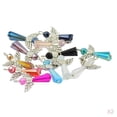thumbnail image 1 of 24 Pieces Vintage Fairy Angel Charms Pendants Faceted Glass Beads Antiqued Dangle for DIY Wedding Gift Jewelry Hanging Craft, 1 of 8