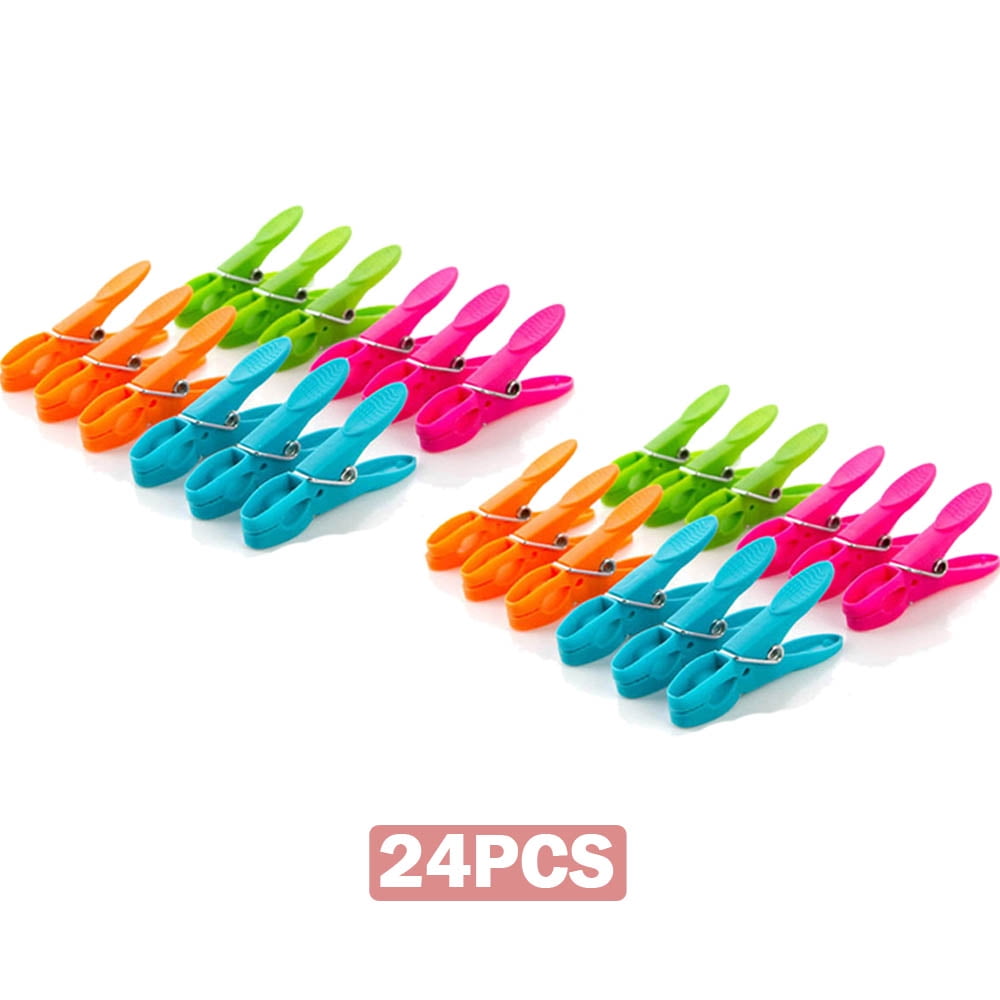 24 Pieces Washing Line Pegs Clothes Pegs Strong Clothes Pegs Clothespin