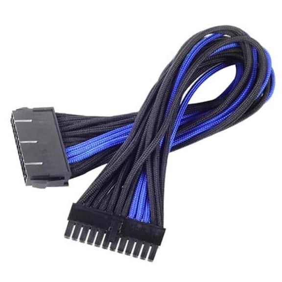 24 Pin 300 mm Power Cable Extender - Black with Blue