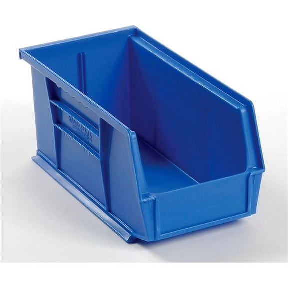 24 Plastic Stack & Hang Bins with 24 Free Parts Bins - Blue - 5.5 x 10.87 x 5 in.