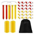 24 Players Flag Football Belts and Flags Set,Includes 24 Belt,72 Flags