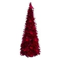 thumbnail image 1 of Northlight 24" Plum Feather Table Top Christmas Tree with Glitter, 1 of 6