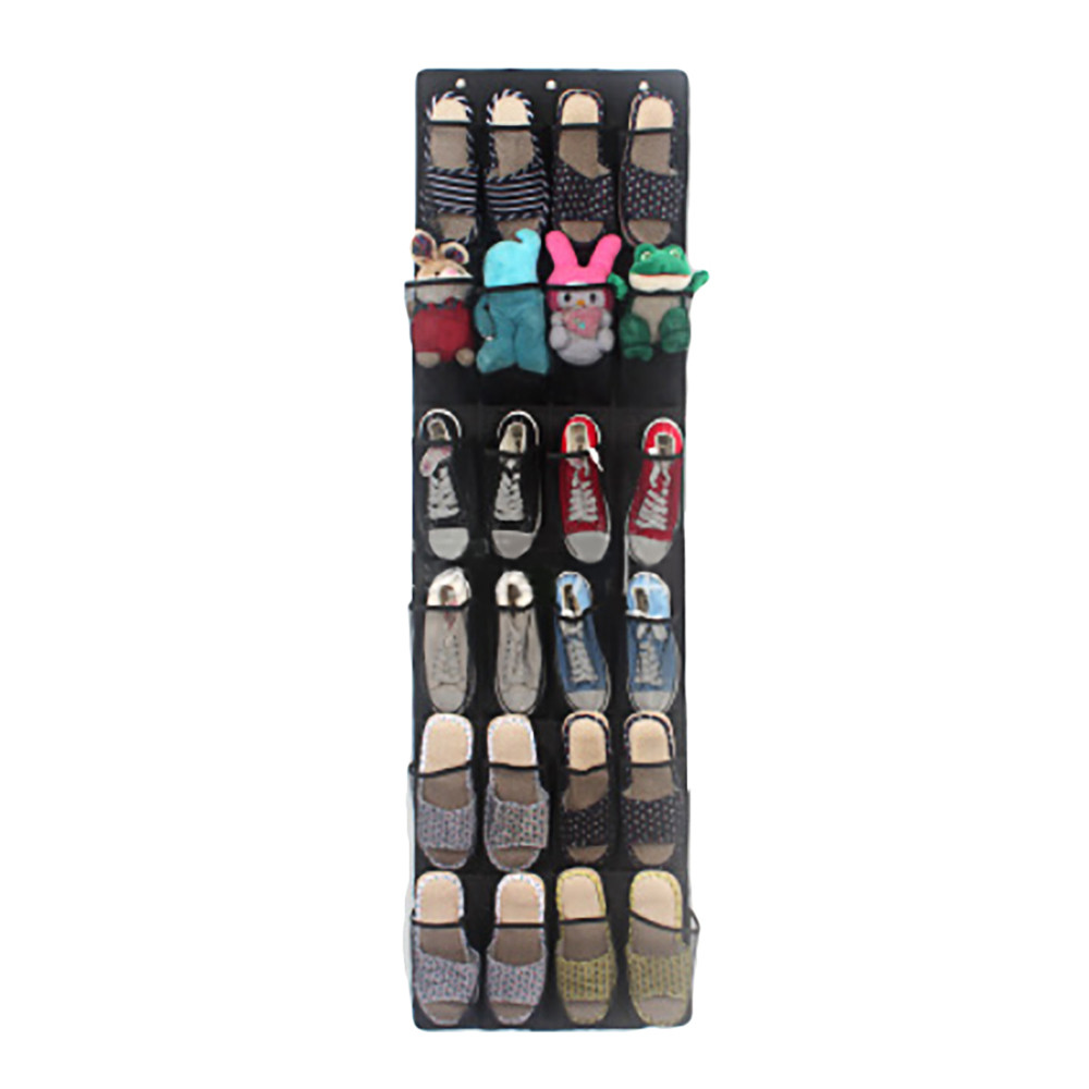 24 Pocket Shoe Space Door Hanging Organizer Rack Wall Bag Storage ...