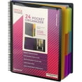 thumbnail image 1 of 24 Pocket Spiral Project Organizer with 12 Dividers, Fits 8.5" X 11" Letter Size Papers Folder Organizer Binder with Front Cover and Customizable Cover, Erasable Write On Tabs for Documents Files, 1 of 7
