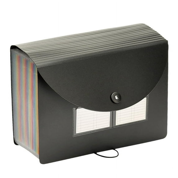 24 Pockets Expanding File Folder with Blank Labels, File Organizer