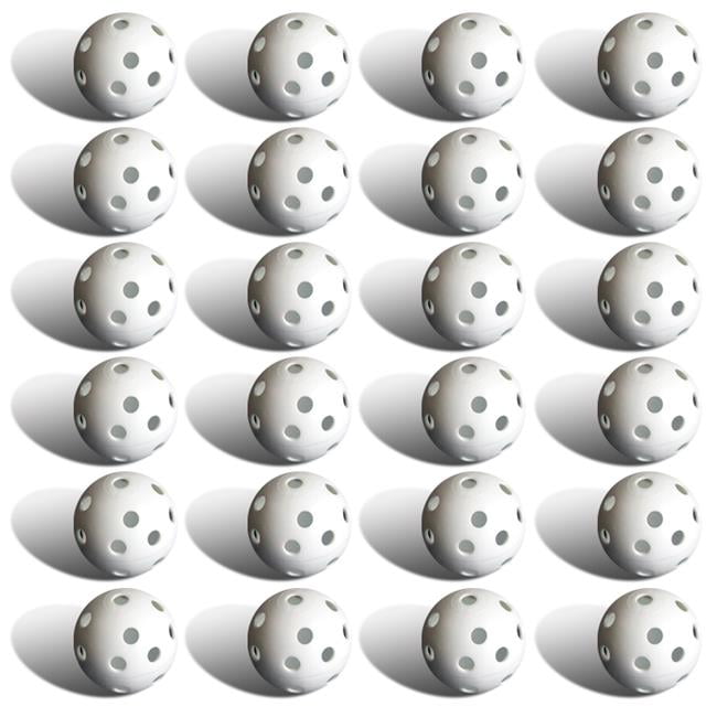 24 Polyurethane White Plastic Golf Balls