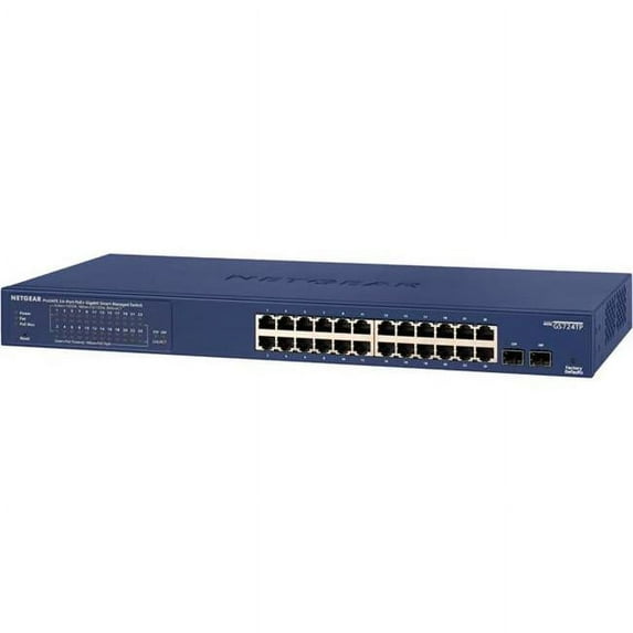 24-Port Gigabit PoE Plus Ethernet Smart Managed Pro Switch with 2SFP Ports