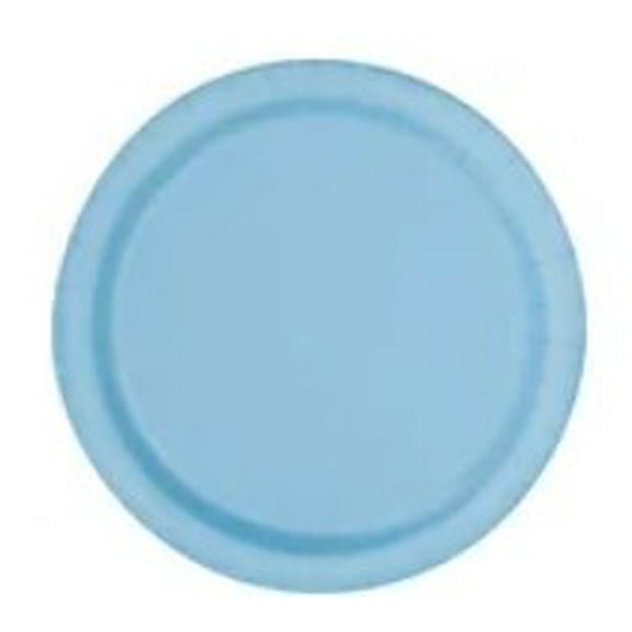 24 Powder Blue 7" Plates