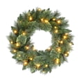 thumbnail image 1 of 24" Pre-Lit Wreath with Battery-Operated Timer, 1 of 6