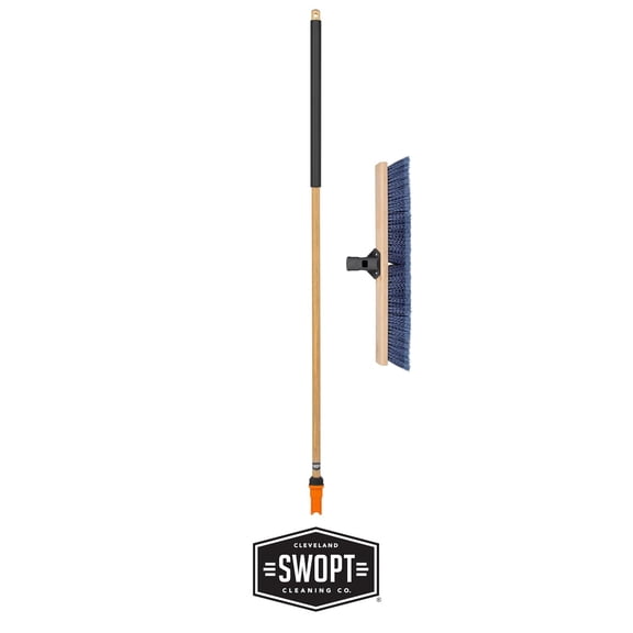 24" Premium Multi-Surface Push Broom Head - Blue