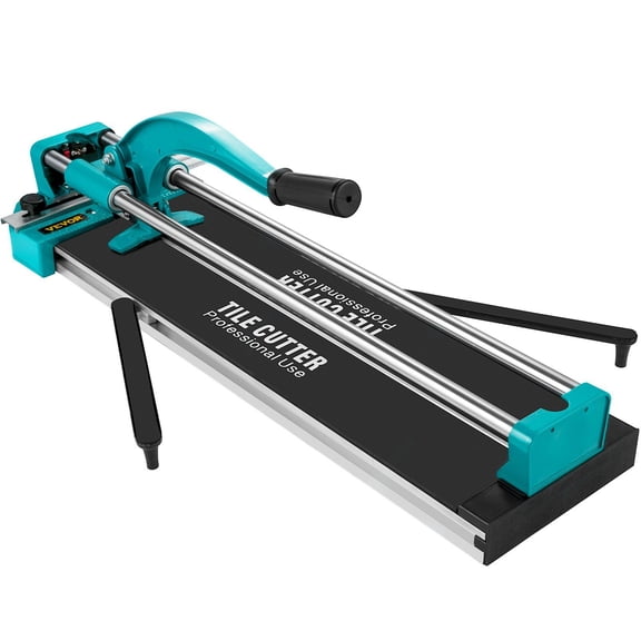 24" Professional Tile Cutter with Alloy Wheel for Porcelain & Ceramic Tiles, Manual Double Rail Tile Cutting Tool