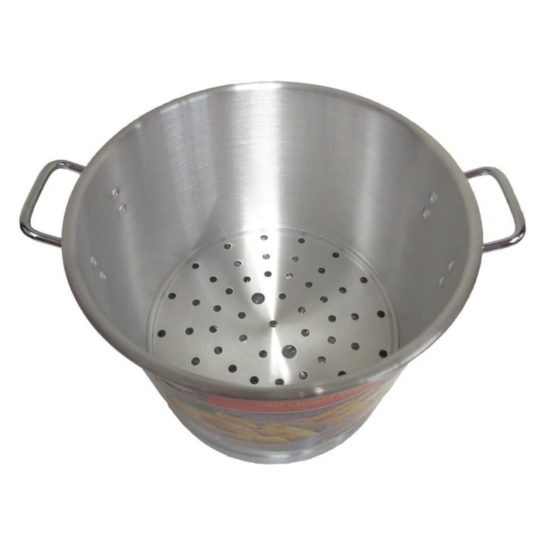 24 Qt Tamale Steamer Vaporera Stock Pot Premium Aluminum Tamalera 6 Gallons