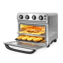 24 Quart Air Fryer Toaster Oven Convection Toaster Oven Airfryer 8 Cooking Functions Stainless Steel Kitchen Small Appliance 1700W Air Fryer Oven with 4 Accessories for Rotisserie, Bake, Dehydrate
