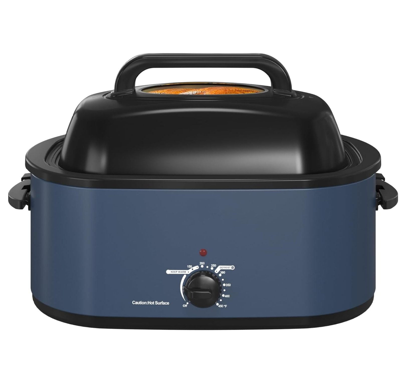 24 quart electric roaster oven with visible self basting lid large