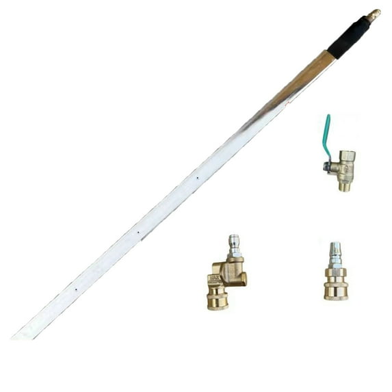 24" Radiator Cleaning Wand - Stainless Steel Pressure Washer Tool for Cars/Trucks/RVs, 1/4" Quick Connect, No-Disassembly Flush (1.3lb)