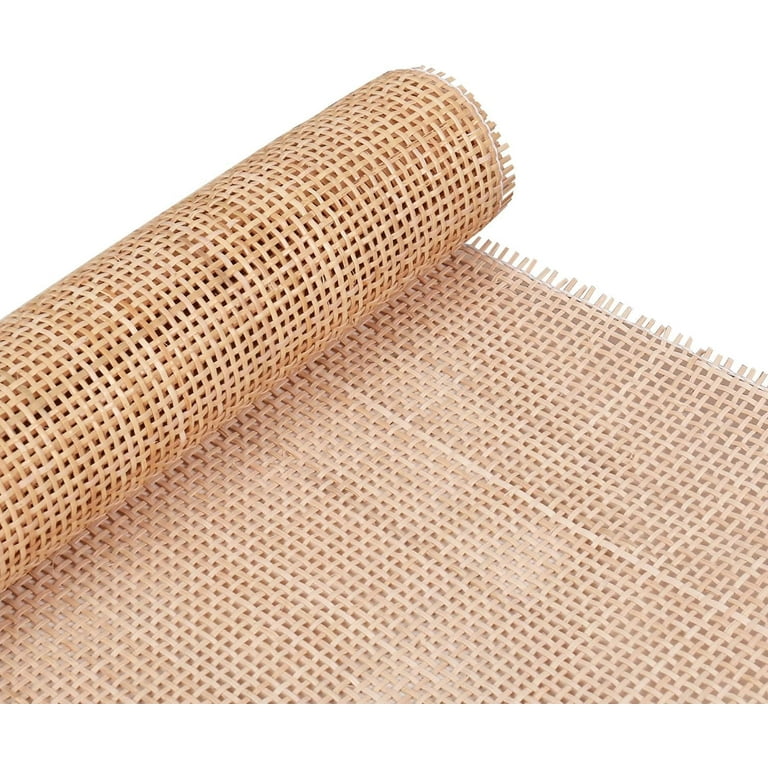 24 Rattan Cane Webbing 5Feet Natural Square Rattan Roll Cane Webbing Roll Caning Material Cane Webbing Sheet Woven Open Mesh Cane Fabric for