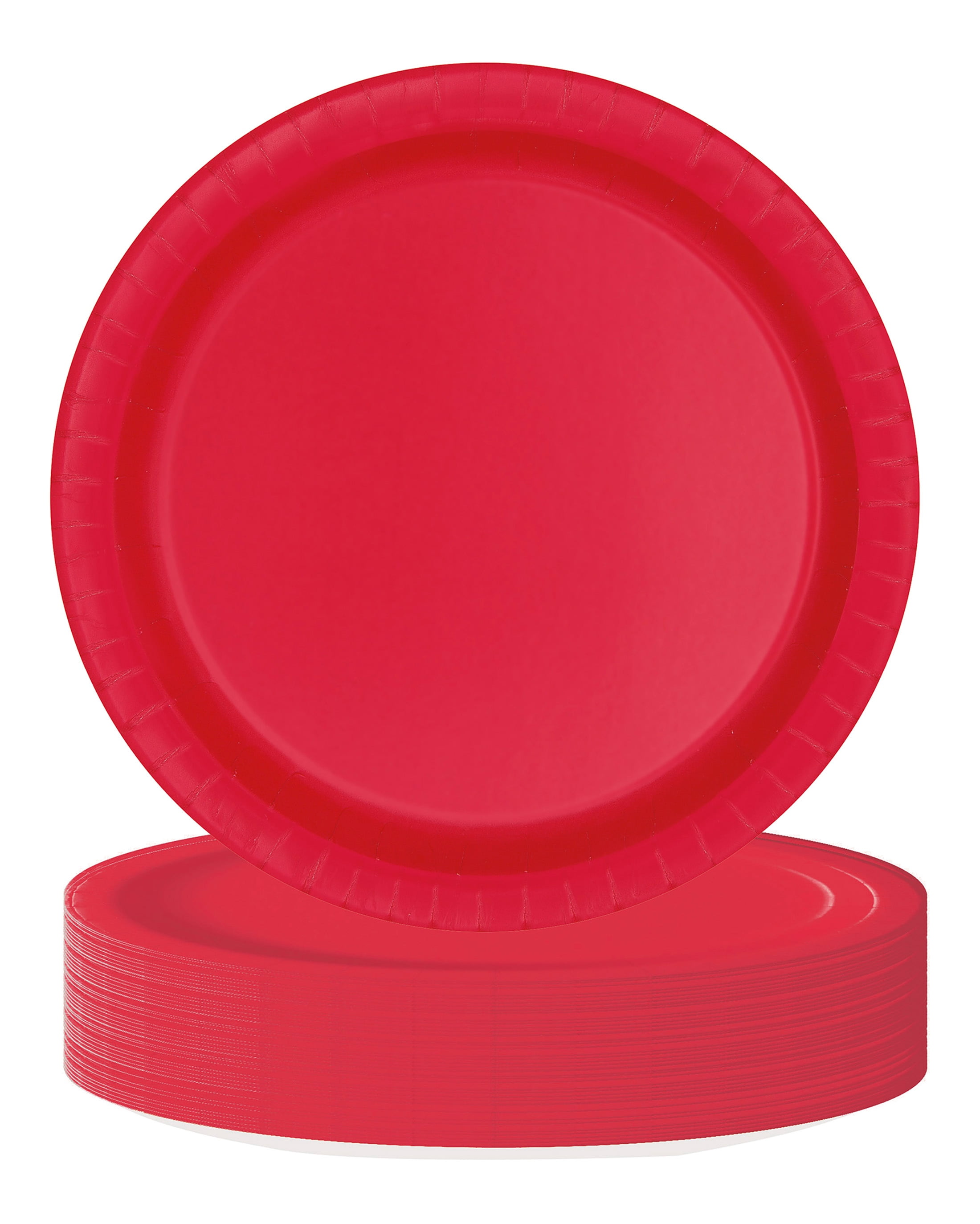 24 Count 7IN Red Dessert Paper Plates by Way To Celebrate