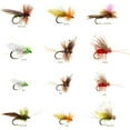 thumbnail image 1 of 24 Realistic Caddis Dry Fly Fishing Assortment for Trout Fishing | Fly Size: #10, #12, #14, #16, 1 of 1