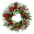 thumbnail image 1 of 24" Red Berry and Pine Wreath, 1 of 1