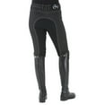 thumbnail image 1 of 24 Regular Ovation Euro Melange Full Seat Breech Ladies Antimicrobial Black, 1 of 2