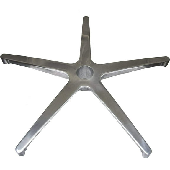 24" Replacement Office Task Chair or Stool Base - Polished Aluminum Top - S4050