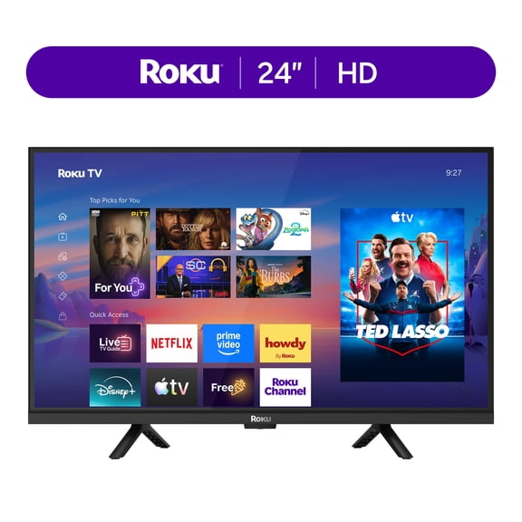 Roku Smart TV 2026 24-Inch Select Series, 720p HD TV Roku TV with Voice Remote