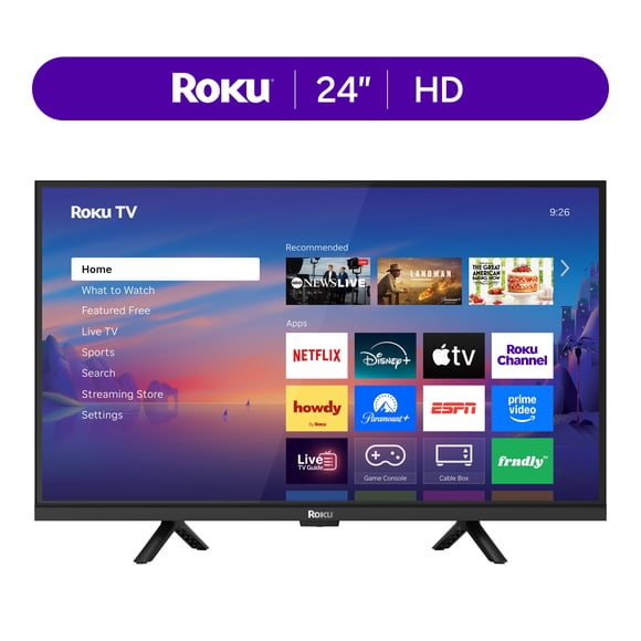Roku Smart TV 2026 24-Inch Select Series, 720p HD TV Roku TV with Voice Remote