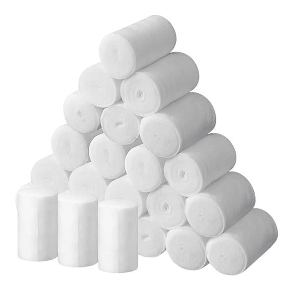 24 Rolls Cast Padding Individual Pack Undercast Padding Roll Wrap Bandage with Plaster Soft Cloth for Halloween Wrap