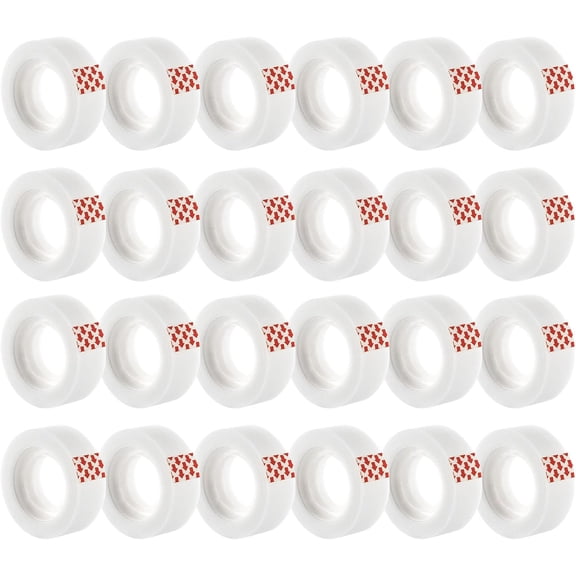 24 Rolls Invisible Tape Refills for Dispenser, Bulk Matte Finish Translucent Tape, 3/4 x 800 Inches, Engineered for Office School Home Repairing Correction and Labeling