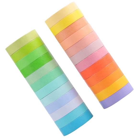 24 Rolls Macaron Washi Tape Stickers Kid Set Paper Child
