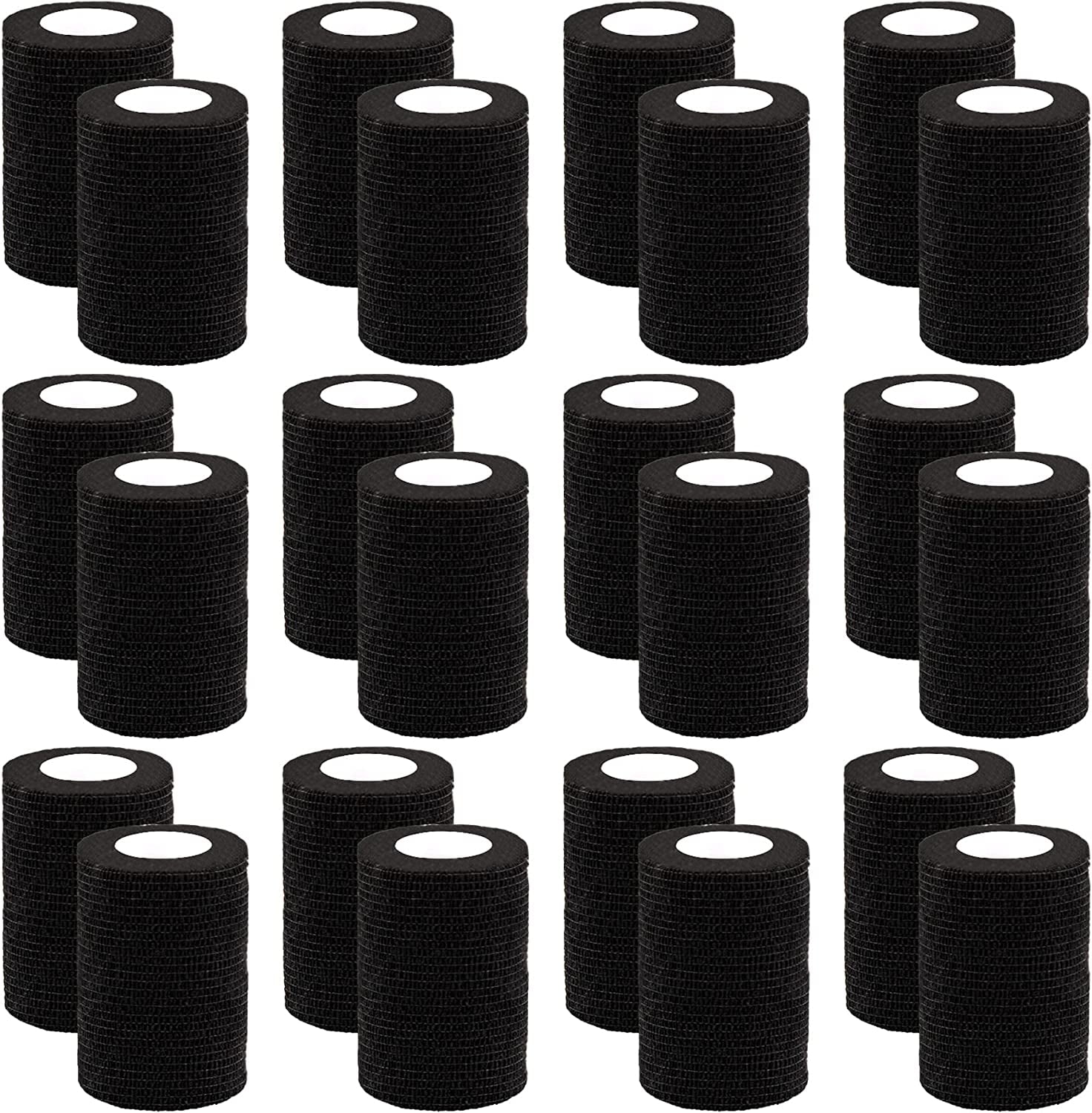 24 Rolls Self Adherent Wrap 4 Inch Self Adhesive Bandages Wrap Stretch Bandage Tape Self Stick Bandage Wraps for Wrist Ankle Swelling Sprains(12 Colors)