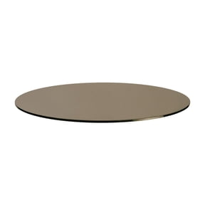 24" Round Bronze Tempered Glass Table Top By Spancraft Glass