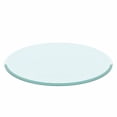 thumbnail image 1 of 24“ Round Glass Table Top, Tempered Glass 1/2” Polished Edge, Coffee Table Top, 1 of 8