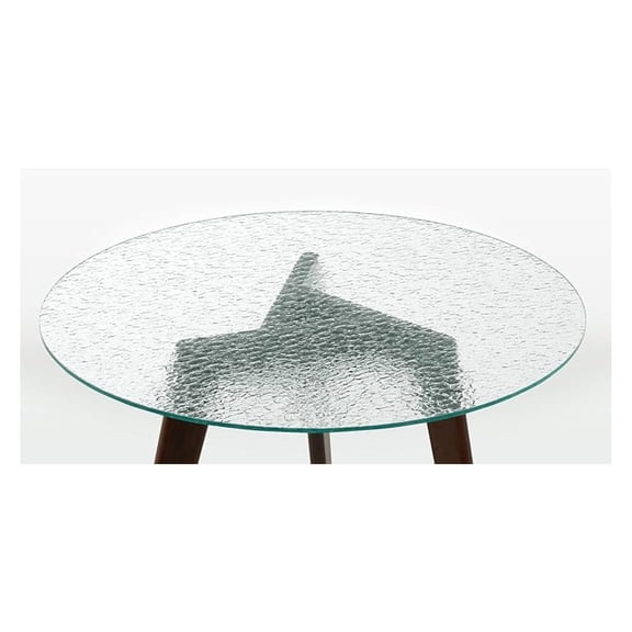 24 Round Glass Table top, Water Tempered Glass, 1/4 Thick Flat Polish Edge Clear Glass Table Top for Coffee Table, Dining Table, 0124
