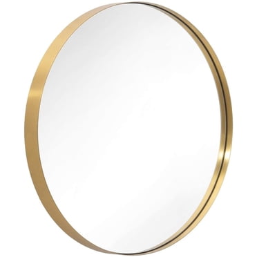 Noble House Glam Wall Mirror with Finished Stainless Steel Frame, Gold - Walmart.com