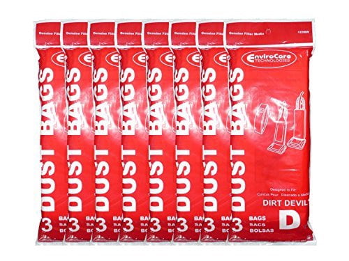 3-Pack Royal Dirt Devil Type D Vacuum Bags - Extra For Featherlite, Lite Plus Models