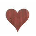 thumbnail image 1 of 24" Rustic Farmhouse Red Large Wooden Heart, 1 of 5