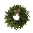 thumbnail image 1 of 24" Rustic Pine Needle Christmas Wreath with Realistic Greenery, Pine Cones & Burlap Bow – Large Farmhouse Front Door Wreath for Indoor Outdoor Winter Holiday Wall Mantel Home Décor, 1 of 8