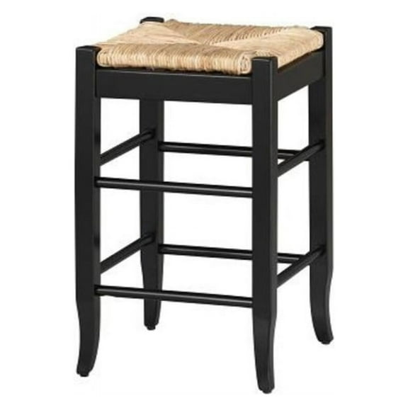 24" SQ Rush Stool, Black
