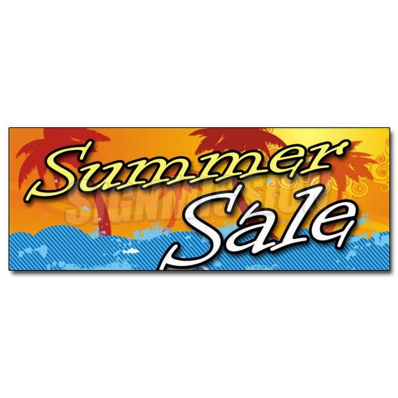 24" SUMMER SALE DECAL sticker store clearance