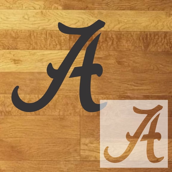 24" Script A Mascot Stencil