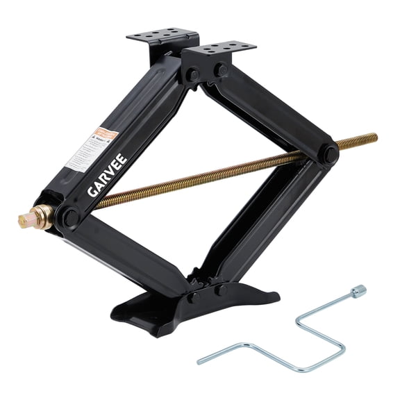 24" Set of 1 Heavy-Duty RV Stabilizer Jacks - 7500 lbs Capacity RV Trailer Leveling Jacks with Stable Base for Travel Trailers